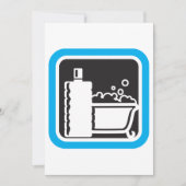 Blase Bath Einladung (Vorderseite)