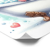 Blase Bath Elephant Poster (Ecke)