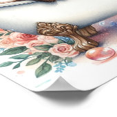 Blase Bath Fox Poster (Ecke)