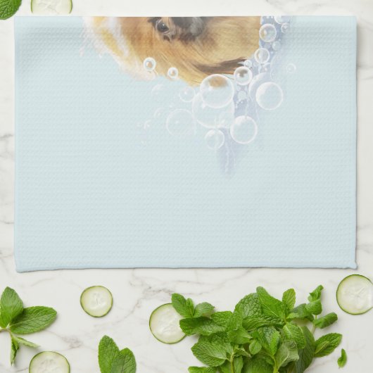 Blase Bath Geschirrtuch (Gefaltet)