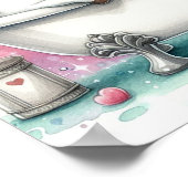 Blase Bath Horse Poster (Ecke)