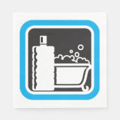 Blase Bath Icon Napkins Serviette (Vorderseite)
