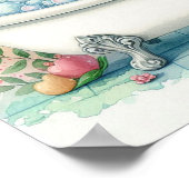 Blase Bath Igel Poster (Ecke)