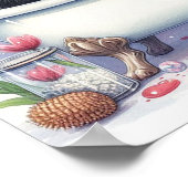 Blase Bath Skunk Poster (Ecke)