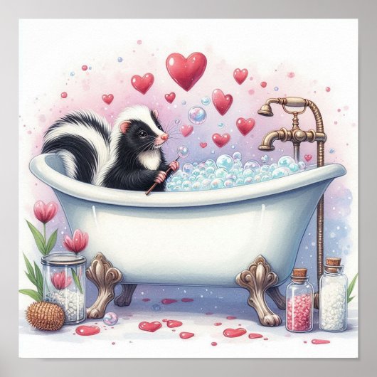 Blase Bath Skunk Poster (Vorne)