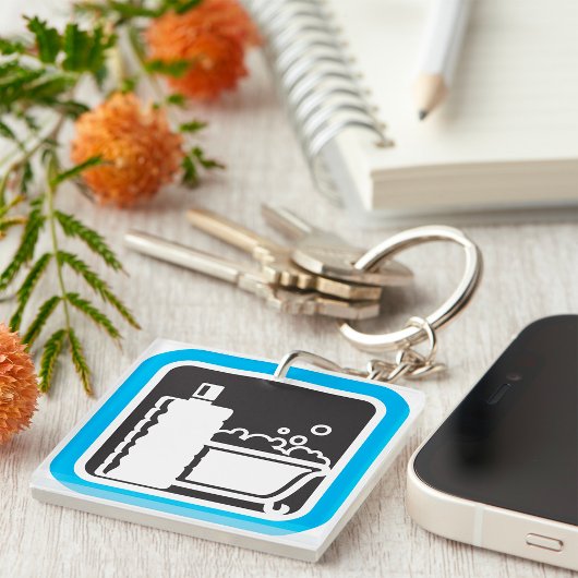 Blase-Bath-Symbol-Schlüsselanhänger Schlüsselanhänger