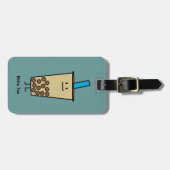 Blase Boba Perlen-Milch-Tee-Tapiokabälle Gepäckanhänger (Vorderseite horizontal)