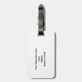 Blase Boba Perlen-Milch-Tee-Tapiokabälle Gepäckanhänger (Rückseite vertikal)