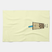 Blase Boba Perlen-Milch-Tee-Tapiokabälle Handtuch (Horizontal)
