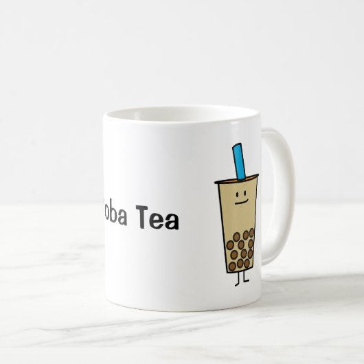 Blase Boba Perlen-Milch-Tee-Tapiokabälle Kaffeetasse (VorderseiteRechts)