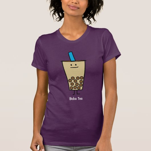 Blase Boba Perlen-Milch-Tee-Tapiokabälle T-Shirt (Vorderseite)