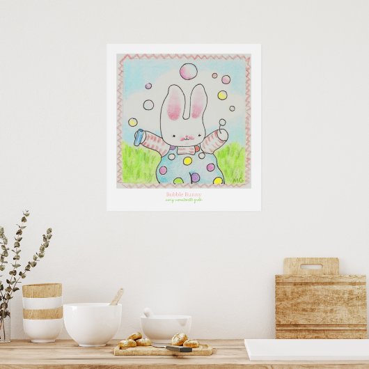 Blase Bunny Poster (Küche)