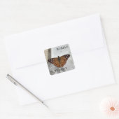 Blase BUTTerfly Quadratischer Aufkleber (Umschlag)