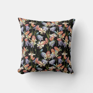 Blase Campion Glocken: Aquarellfarbene Blüten Kissen