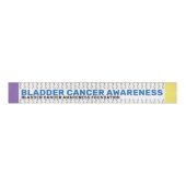 Blase Cancer Awareness Pattern Ribbon Ripsband (Vorderseite)