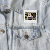 Blase Cancer Awareness Ribbon Button (Beispiel)