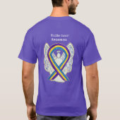Blase Cancer Awareness Ribbon Engel Custom Shirt (Rückseite)