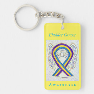 Blase Cancer Awareness Ribbon Schlüsselanhänger