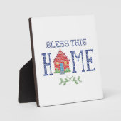 Blase diese Zuhause Plaque Fotoplatte (Vorderseite)