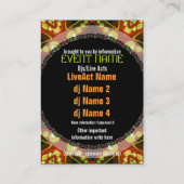 Blase Dots EVENT PARTY Mini-Flyer Visitenkarte (Rückseite)