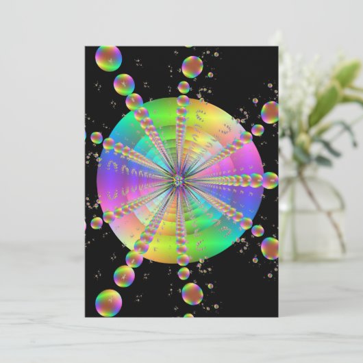 Blase Einladung (Stehend Vorderseite)