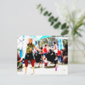 Blase Fun POSTCARD Postkarte (Stehend Vorderseite)