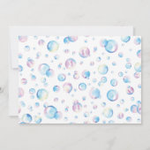 Blase Geburtstag Foto Danke Card Summer Party (Rückseite)