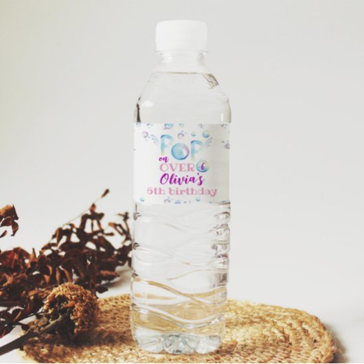Blase Geburtstag Wasser Flasche Etikett Summer Par