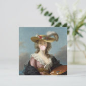 Blase Gum Diva in einem Strohhut (Stehend Vorderseite)