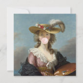 Blase Gum Diva in einem Strohhut (Vorderseite)