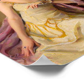 Blase Gum Diva in gelbem Kleid Poster (Ecke)