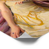 Blase Gum Diva in gelbem Kleid Poster (Ecke)