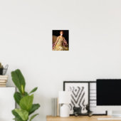 Blase Gum Diva in gelbem Kleid Poster (Heimbüro)