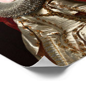 Blase Gum Diva mit Spitzen Ruff Poster (Ecke)