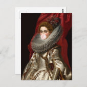 Blase Gum Diva mit Spitzen Ruff Postkarte (Vorne/Hinten)