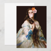 Blase Gum Diva mit zwei Blume Dankeskarte (Vorne/Hinten)