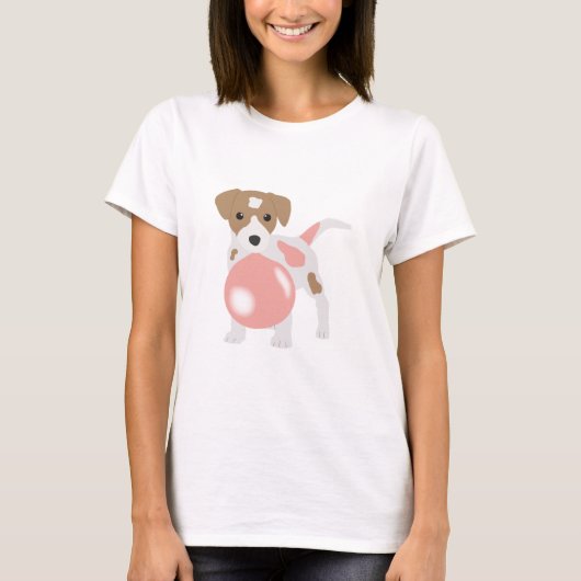 Blase Gum Dog blasen Blase T-Shirt (Vorderseite)
