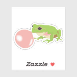 Blase Gum Frosch blasen Blase Aufkleber