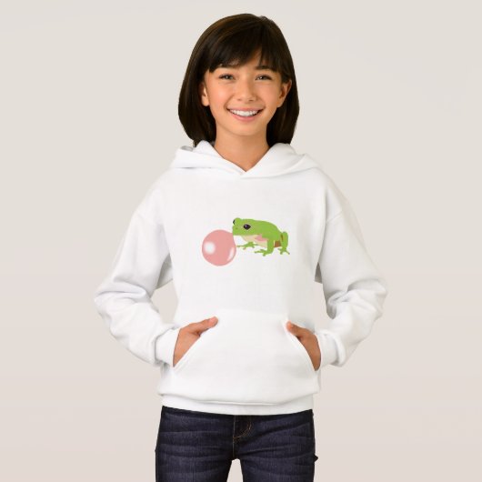 Blase Gum Frosch blasen Blase Hoodie (Vorne ganz)