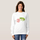 Blase Gum Frosch blasen Blase Sweatshirt (Vorne ganz)