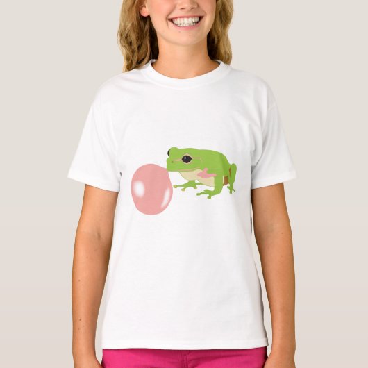 Blase Gum Frosch blasen Blase T-Shirt (Vorderseite)