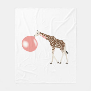 Blase Gum Giraffe Blasen Blase Fleecedecke