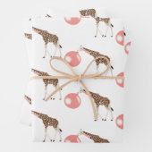 Blase Gum Giraffe Blasen Blase Geschenkpapier Set (Beispiel)