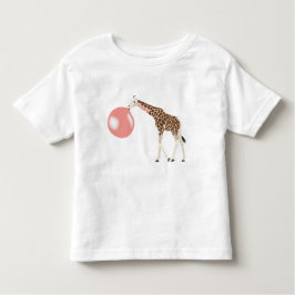 Blase Gum Giraffe Blasen Blase Kleinkind T-shirt