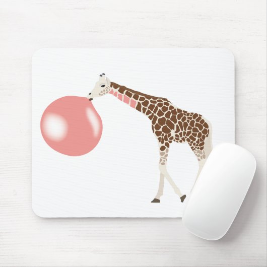 Blase Gum Giraffe Blasen Blase Mousepad (Mit Mouse)