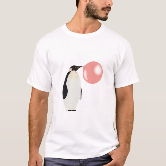 Blase Gum Pinguin Blasen Blase T-Shirt (Vorderseite)