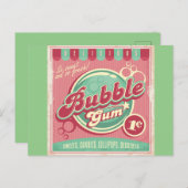 Blase Gum Postkarte (Vorne/Hinten)