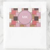 Blase Gum Sorbet Rechteckiger Aufkleber (Tasche)