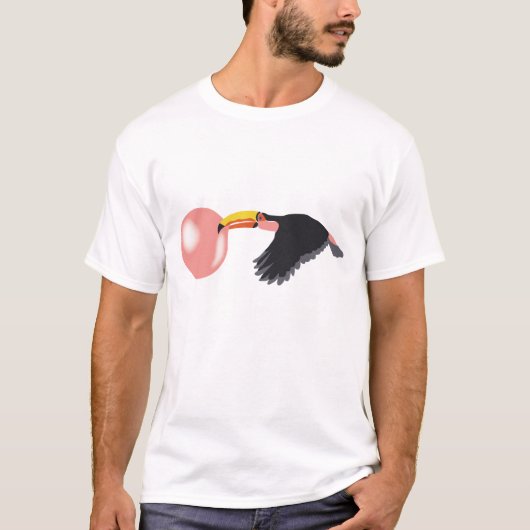 Blase Gum Toucan blasen Blase T-Shirt (Vorderseite)