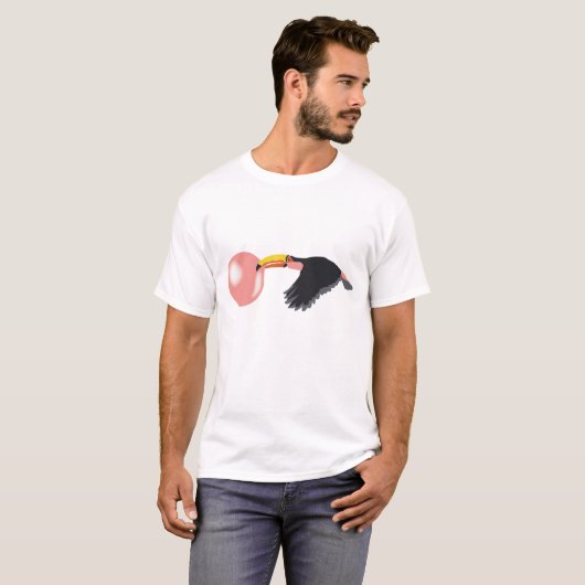 Blase Gum Toucan blasen Blase T-Shirt (Vorne ganz)